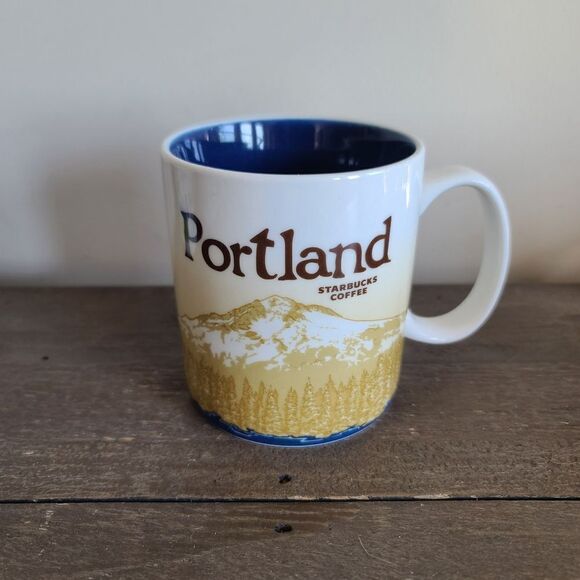 Starbucks Coffee Mug Collector Global Icon City Series Portland 2009 16 oz - Picture 1 of 6